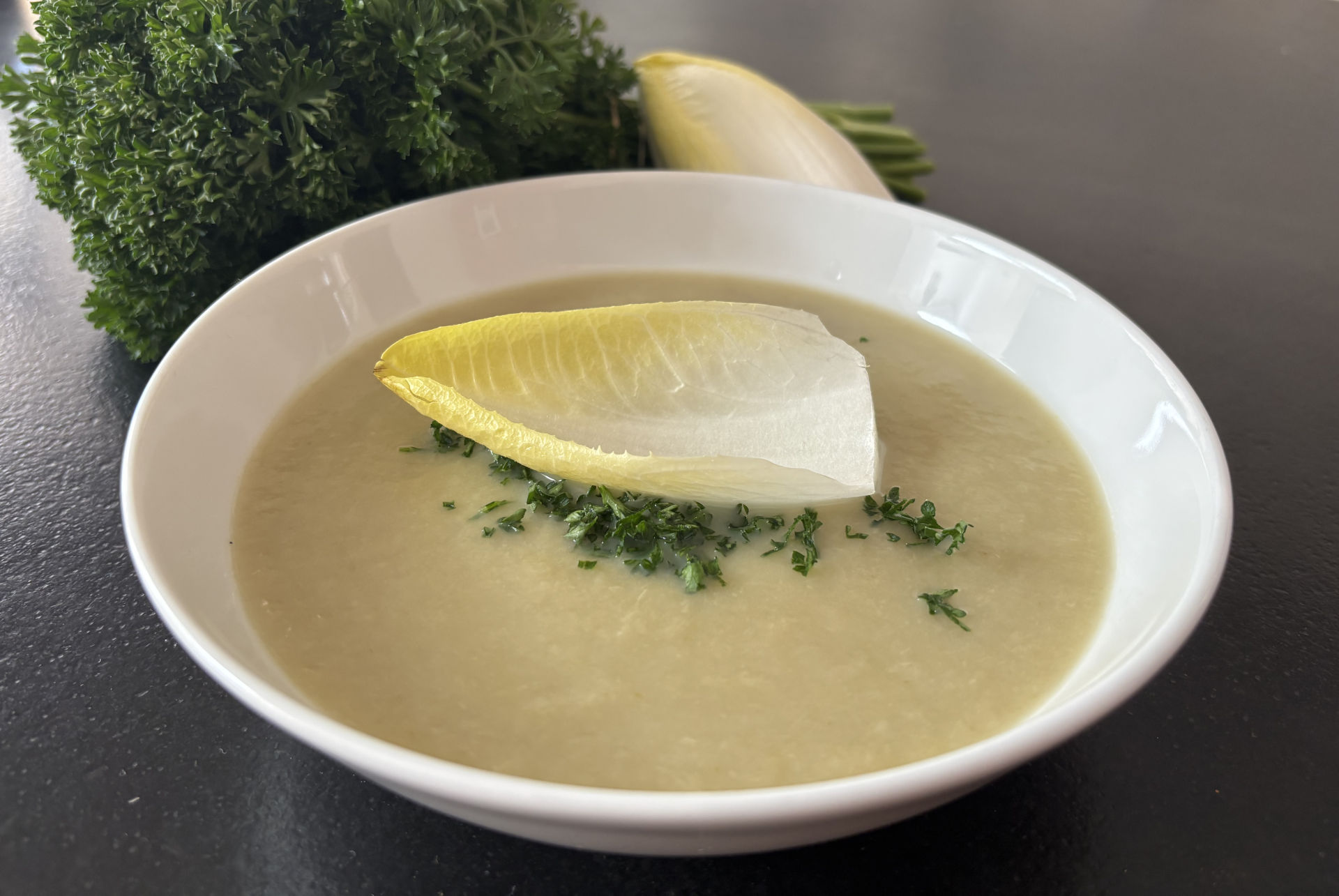Potage crème de chicons
